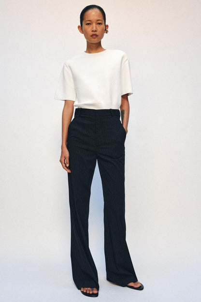 PINSTRIPED TROUSERS