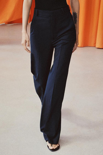 PINSTRIPED TROUSERS