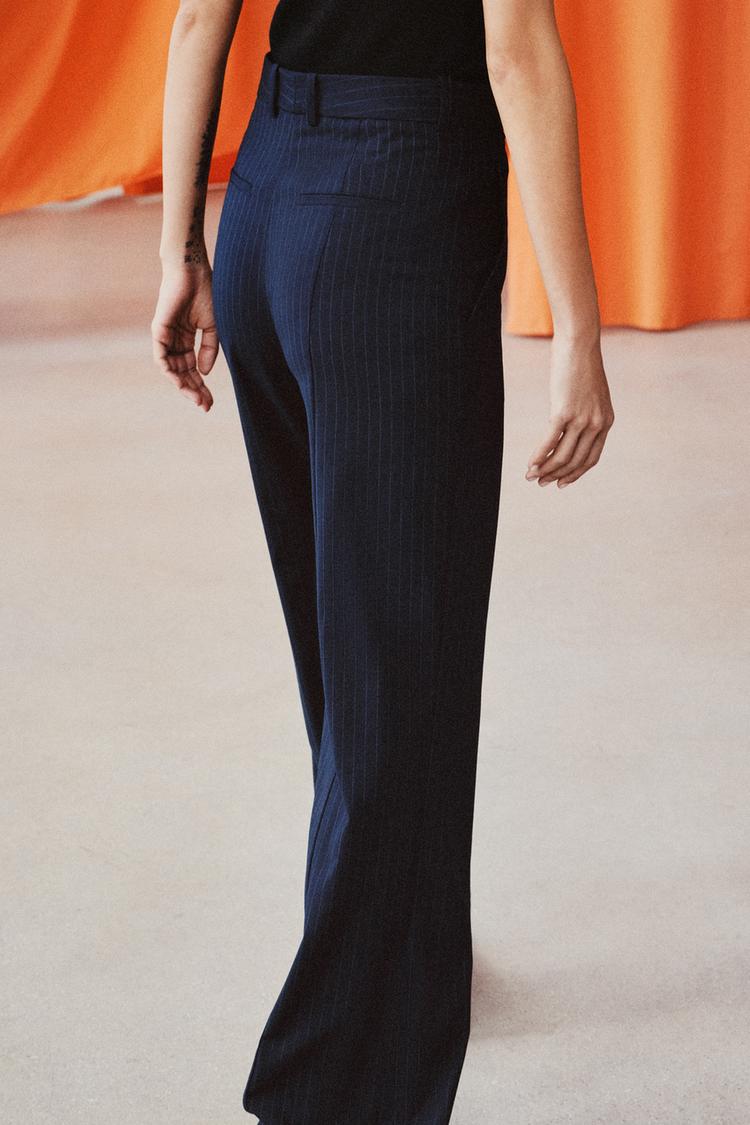 PINSTRIPED TROUSERS