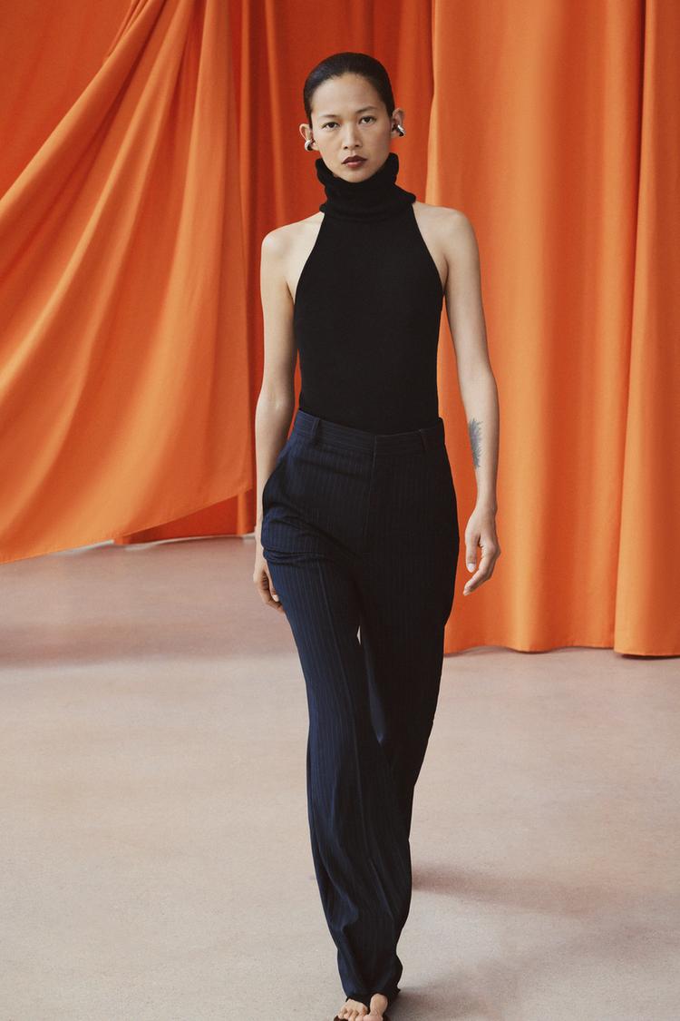 PINSTRIPED TROUSERS