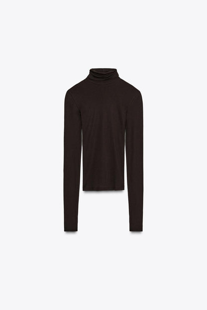 SLIM FIT HIGH NECK T-SHIRT