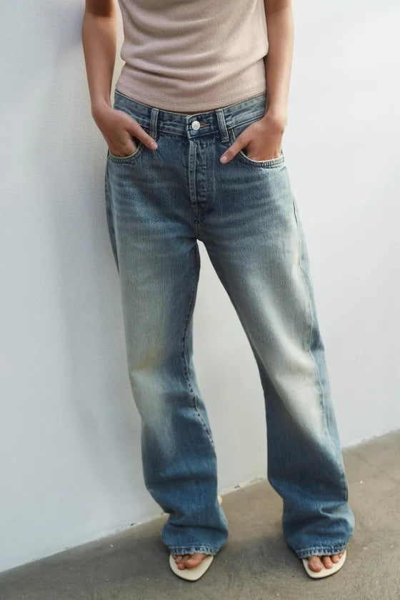 TRF MID-WAIST BOYFRIEND JEANS