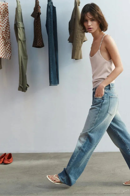 TRF MID-WAIST BOYFRIEND JEANS
