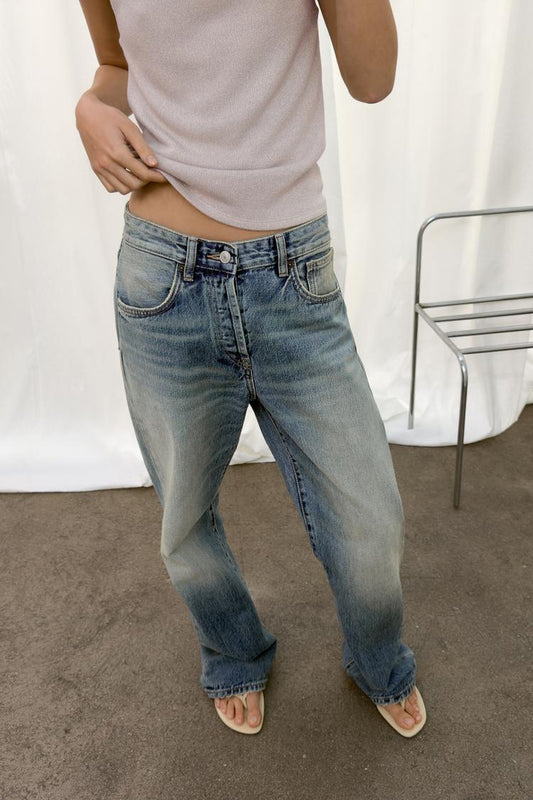 TRF MID-WAIST BOYFRIEND JEANS