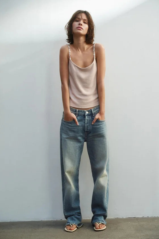 TRF MID-WAIST BOYFRIEND JEANS