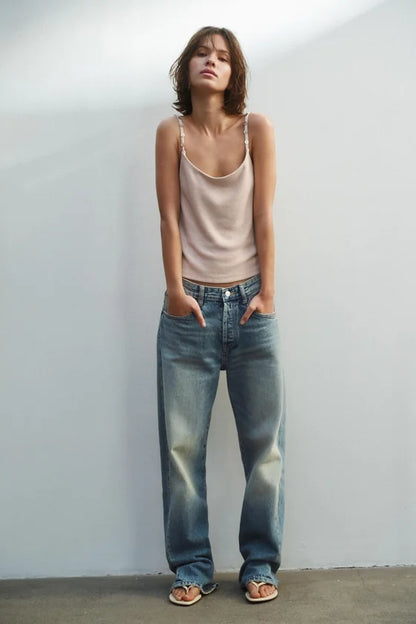 TRF MID-WAIST BOYFRIEND JEANS