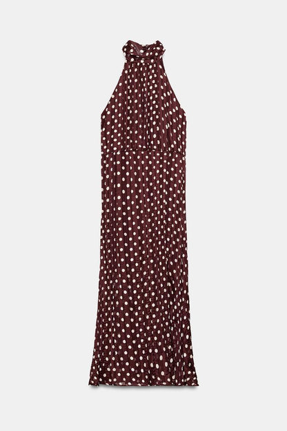 POLKA DOT MIDI DRESS