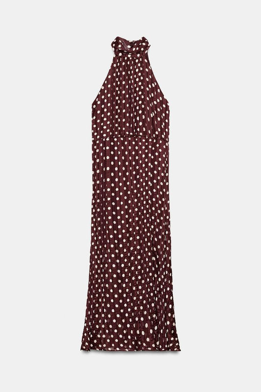 POLKA DOT MIDI DRESS