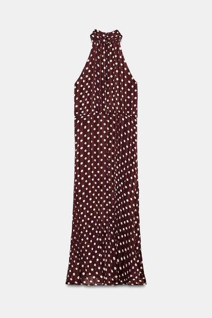 POLKA DOT MIDI DRESS