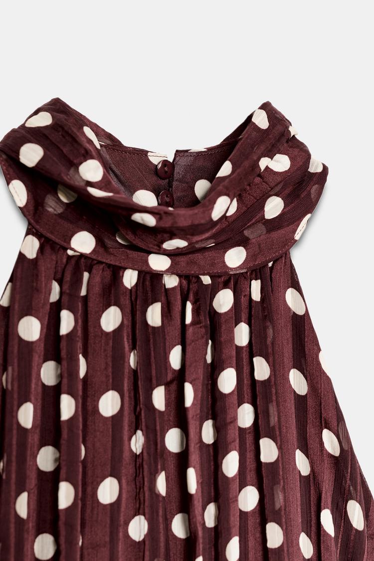 POLKA DOT MIDI DRESS