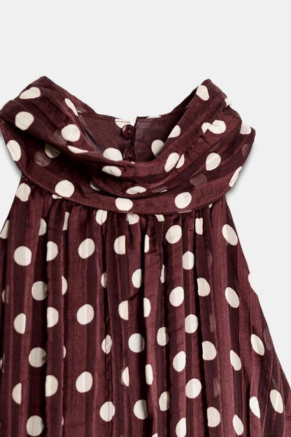 POLKA DOT MIDI DRESS