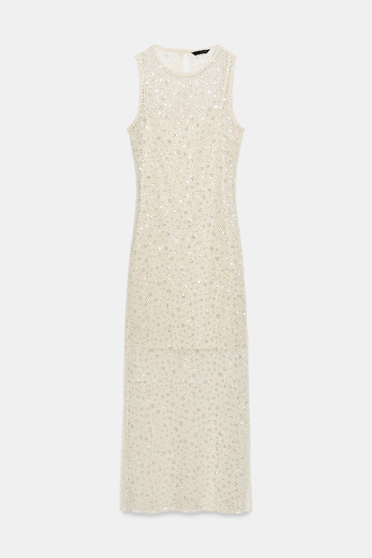 SEQUIN MIDI DRESS