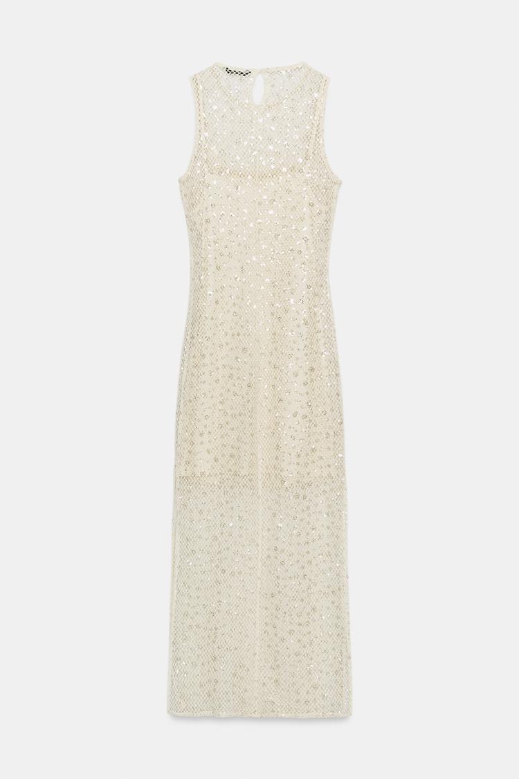 SEQUIN MIDI DRESS
