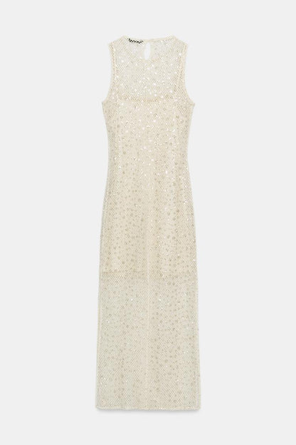 SEQUIN MIDI DRESS