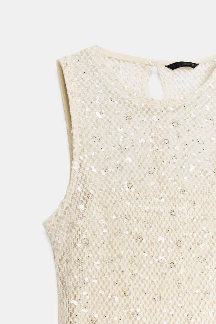 SEQUIN MIDI DRESS