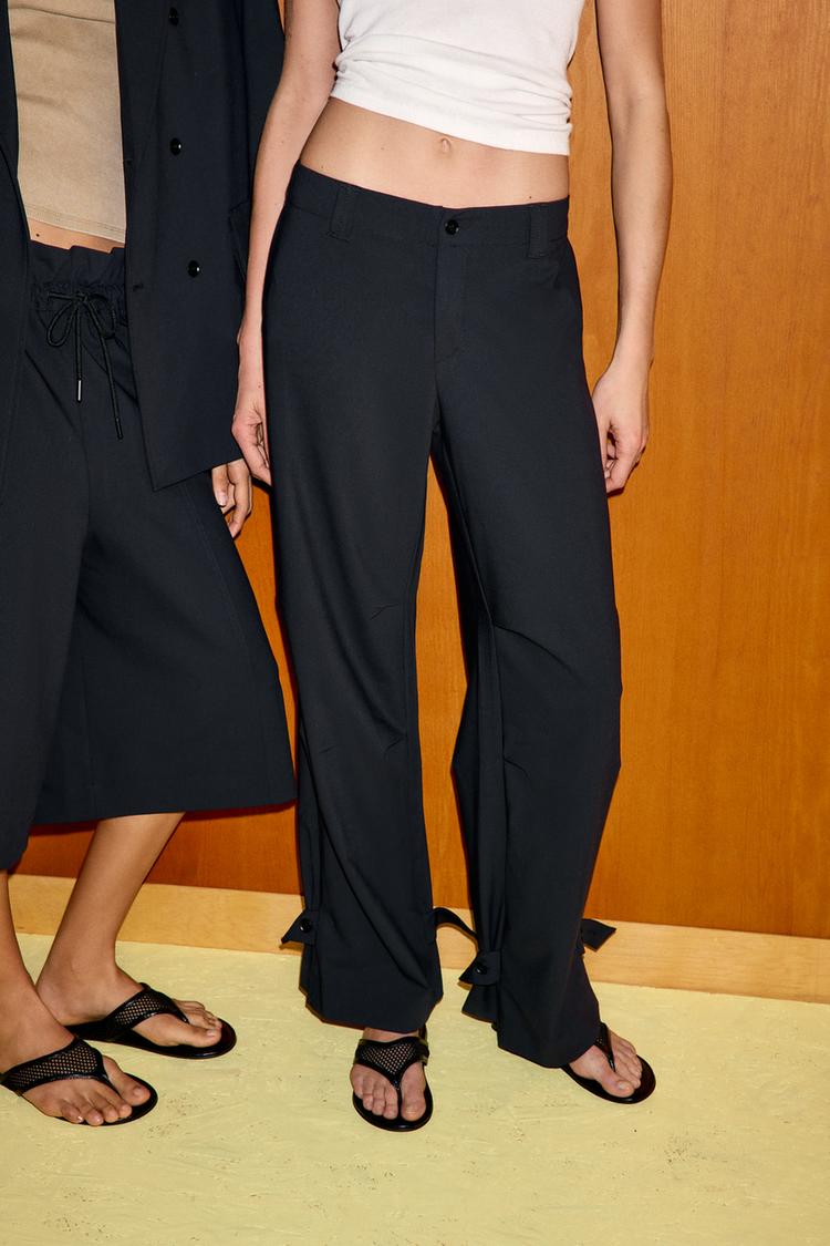 STRAIGHT TROUSERS WITH BELT LOOPS
