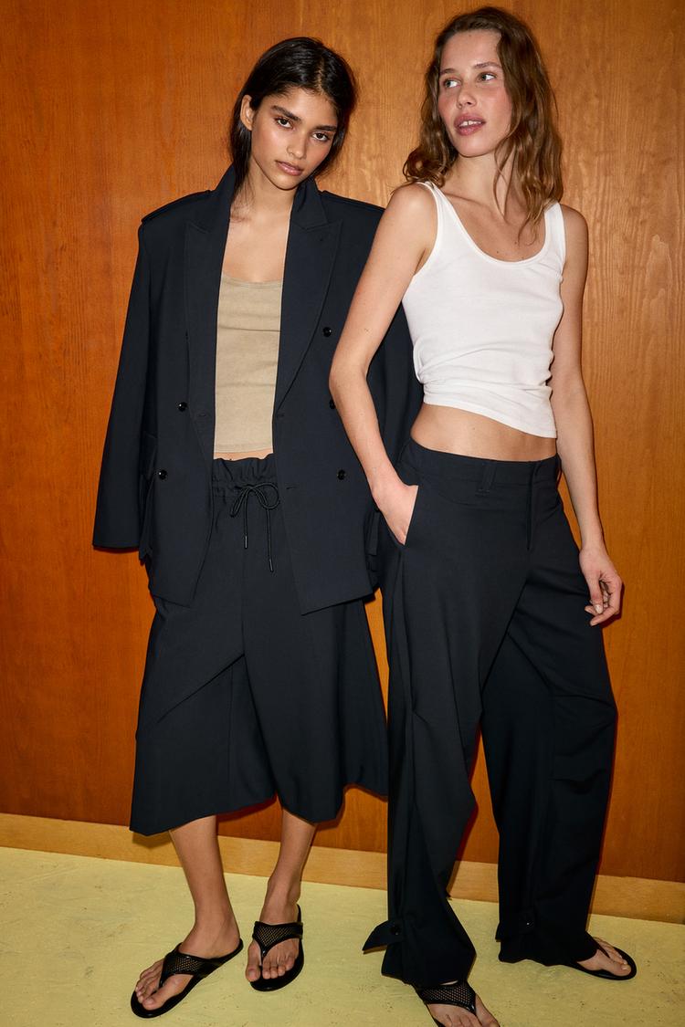 STRAIGHT TROUSERS WITH BELT LOOPS