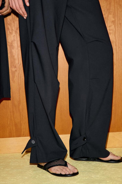 STRAIGHT TROUSERS WITH BELT LOOPS