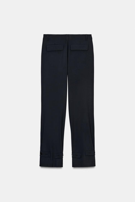 STRAIGHT TROUSERS WITH BELT LOOPS