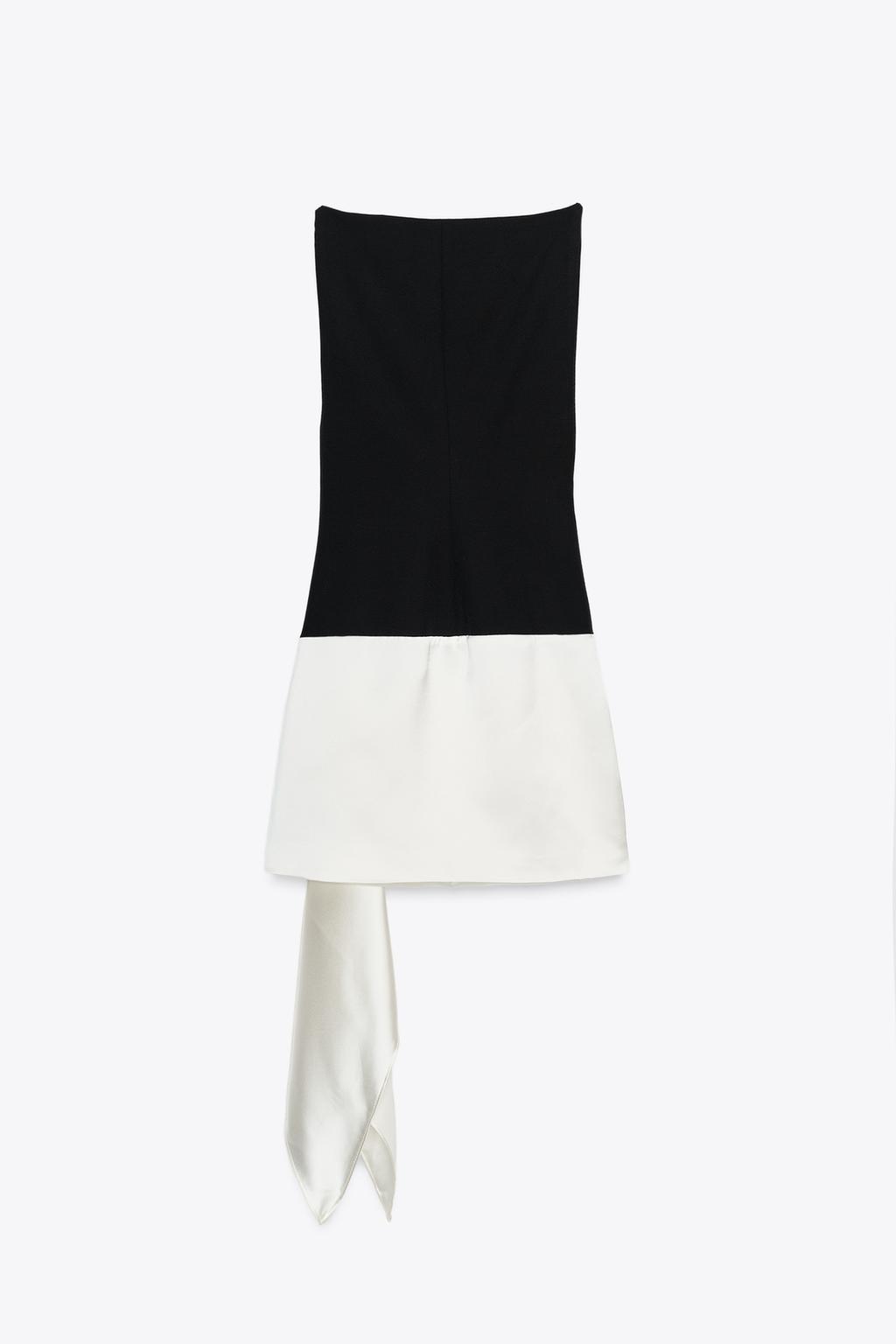 CONTRAST SHORT DRESS