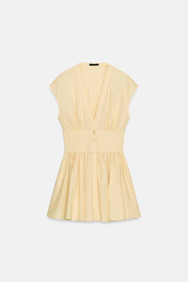 POPLIN MINI DRESS