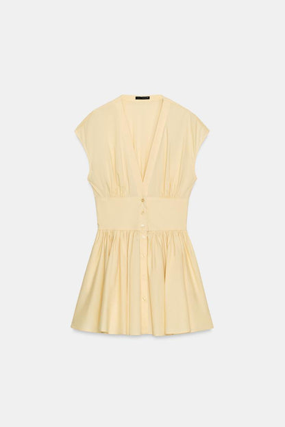 POPLIN MINI DRESS
