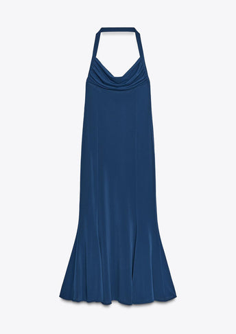 FLOWING HALTER DRESS