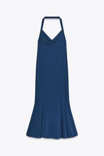 FLOWING HALTER DRESS