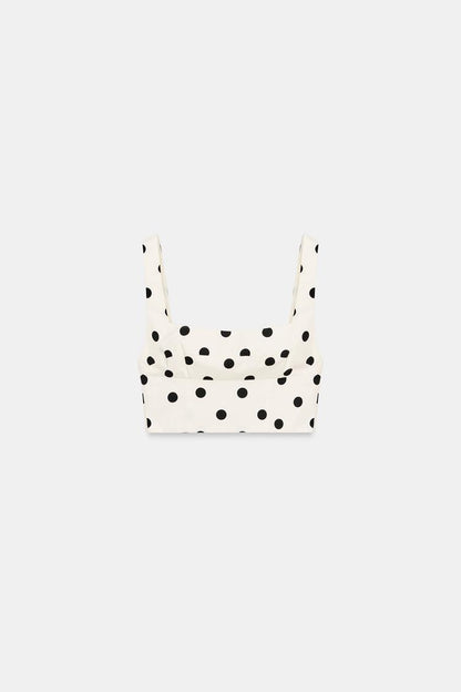POLKA DOT CROP TOP