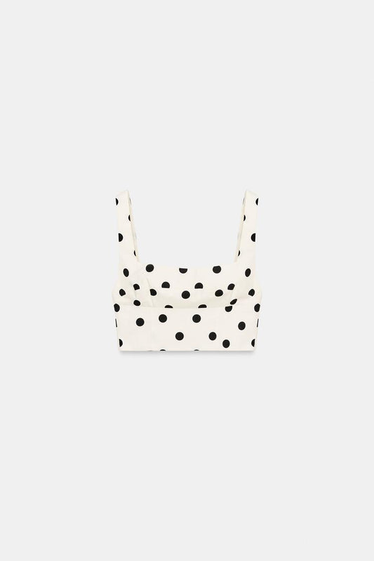 POLKA DOT CROP TOP