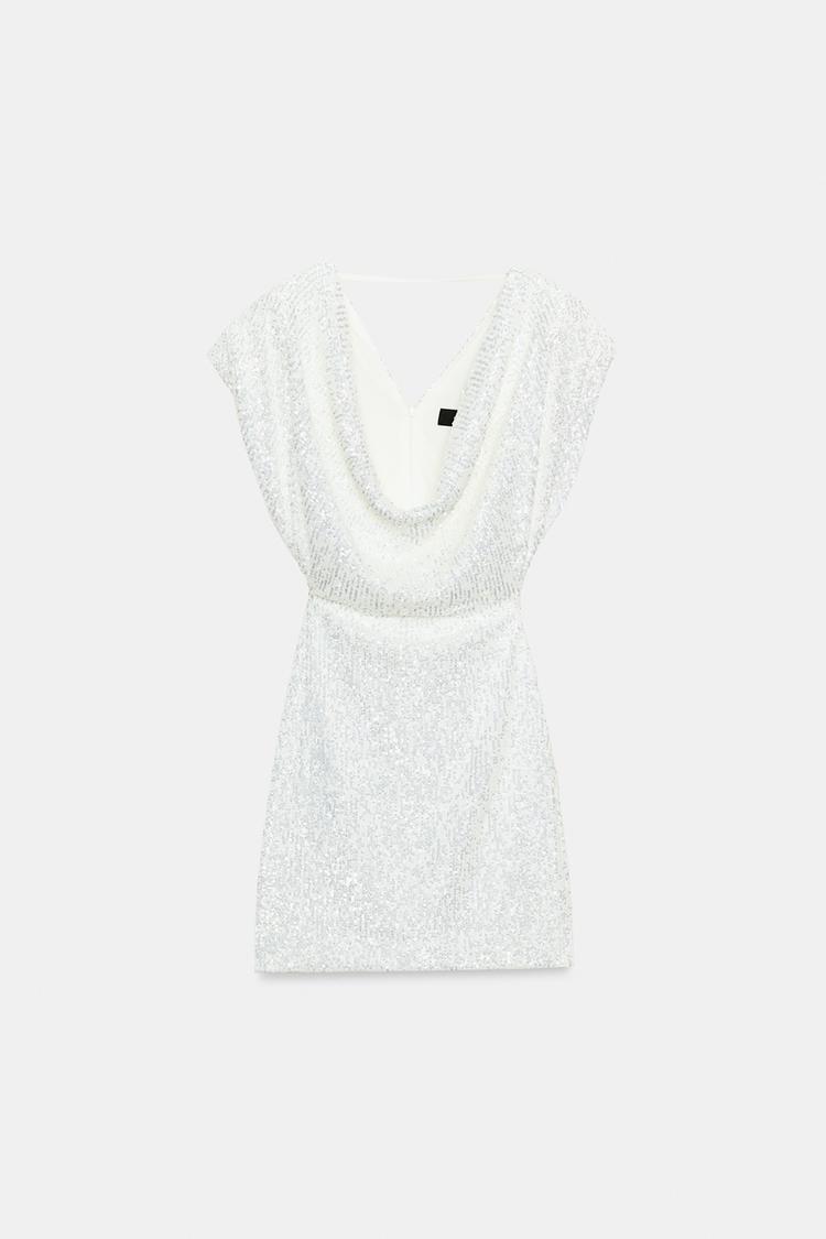 SEQUINNED MINI DRESS