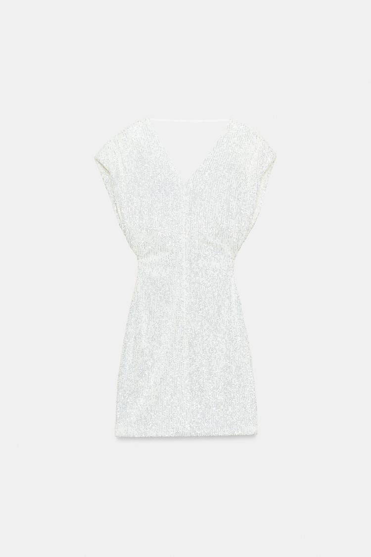 SEQUINNED MINI DRESS