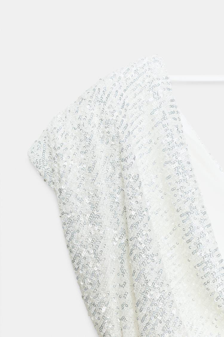 SEQUINNED MINI DRESS