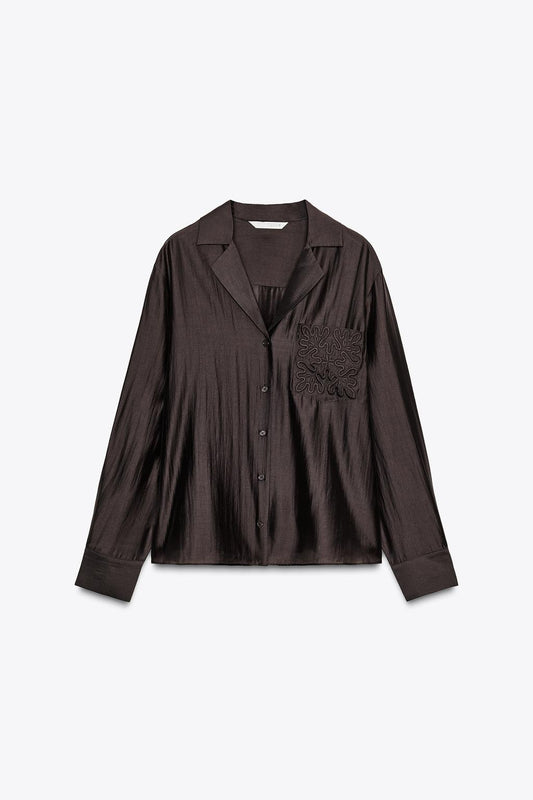 EMBROIDERED POCKET SHIRT