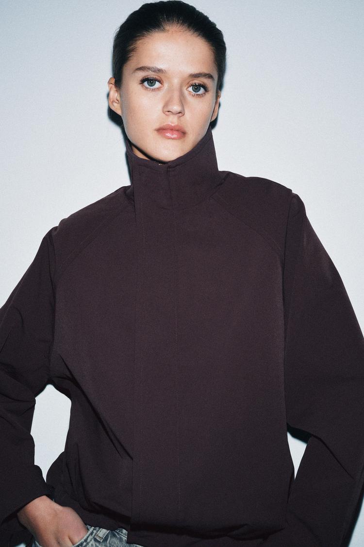 OVERSIZE ZIP-UP BOMBER JACKET