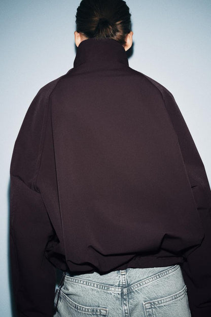 OVERSIZE ZIP-UP BOMBER JACKET