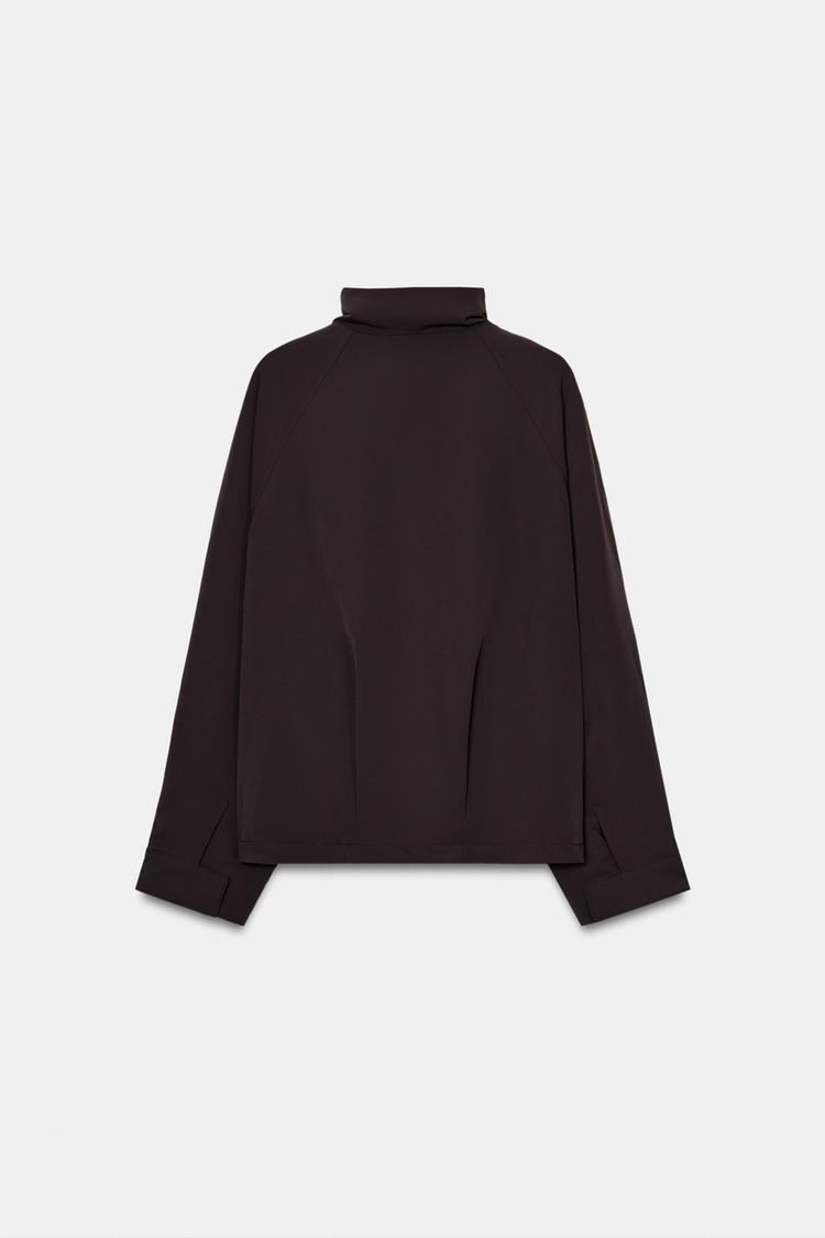 OVERSIZE ZIP-UP BOMBER JACKET