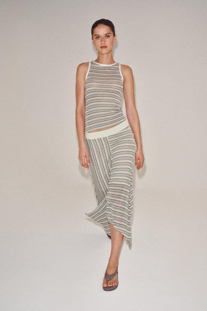 STRIPED SLEEVELESS TOP