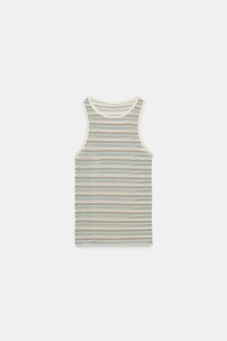 STRIPED SLEEVELESS TOP
