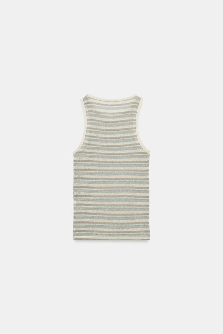 STRIPED SLEEVELESS TOP