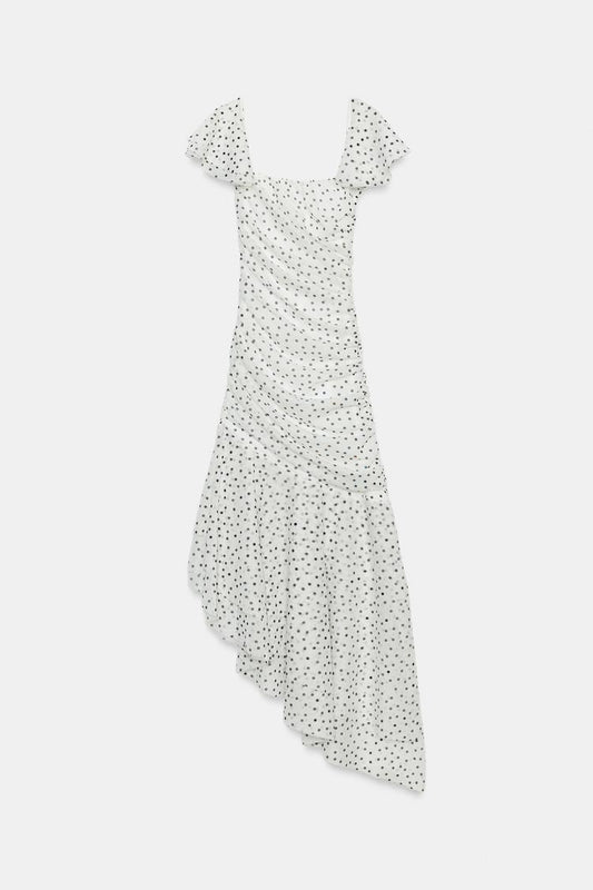MIDI DRESS WITH DOTS