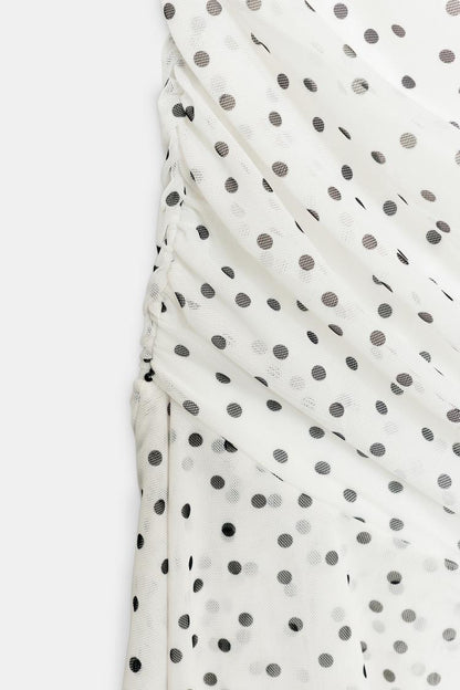 MIDI DRESS WITH DOTS
