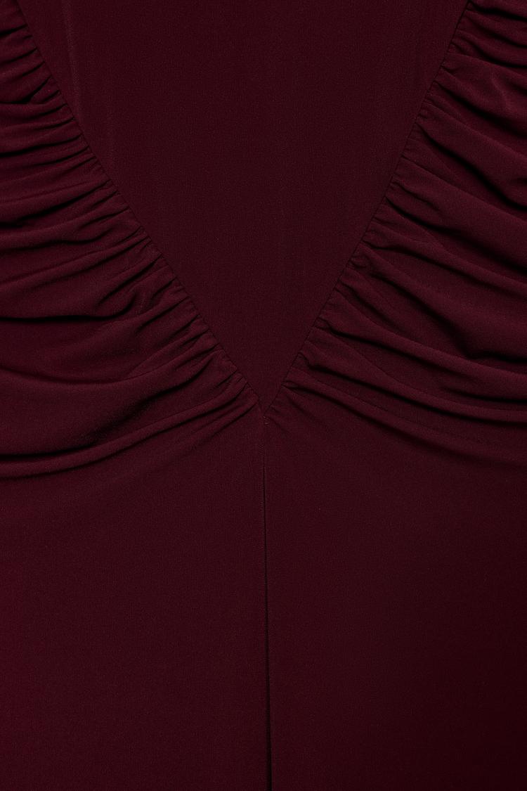 DRAPED CORSETRY-INSPIRED DRESS