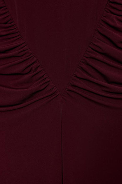 DRAPED CORSETRY-INSPIRED DRESS