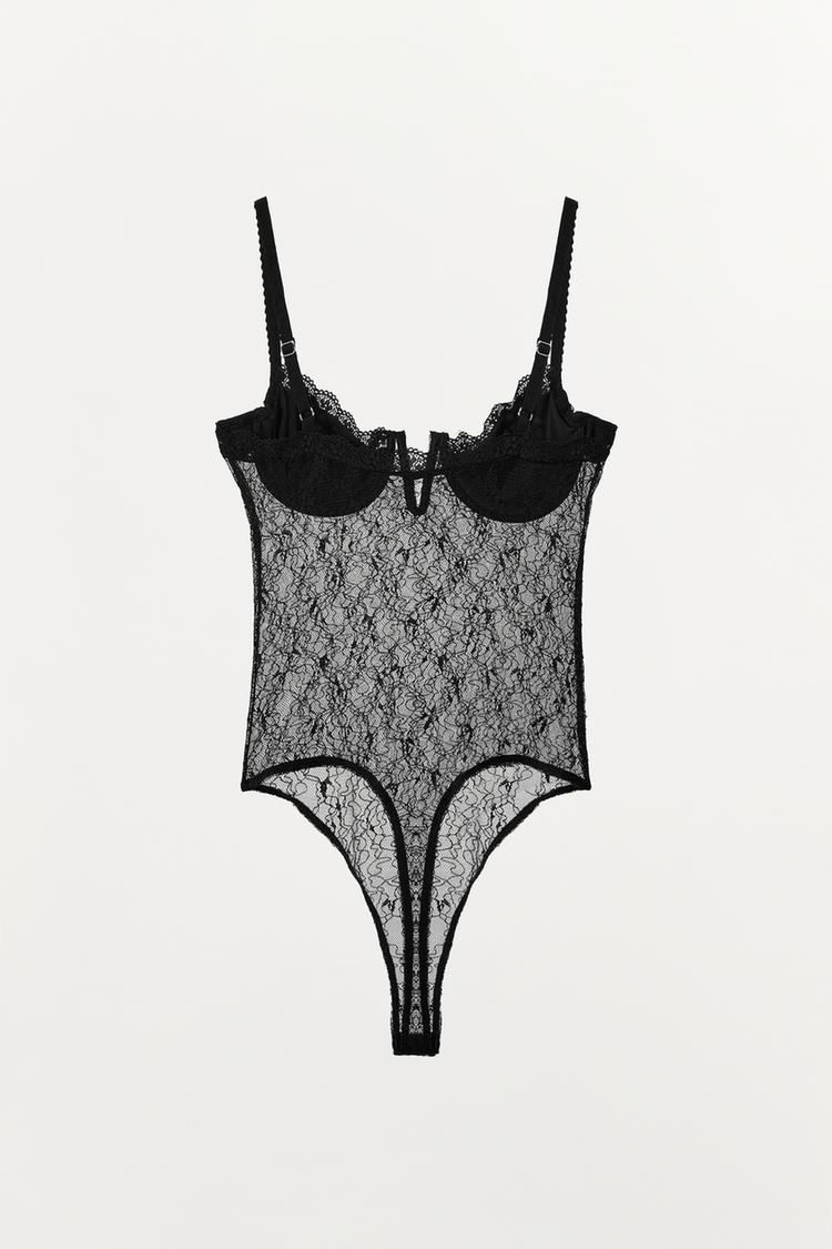 COMBINED LACE BODYSUIT