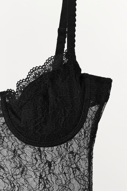 COMBINED LACE BODYSUIT