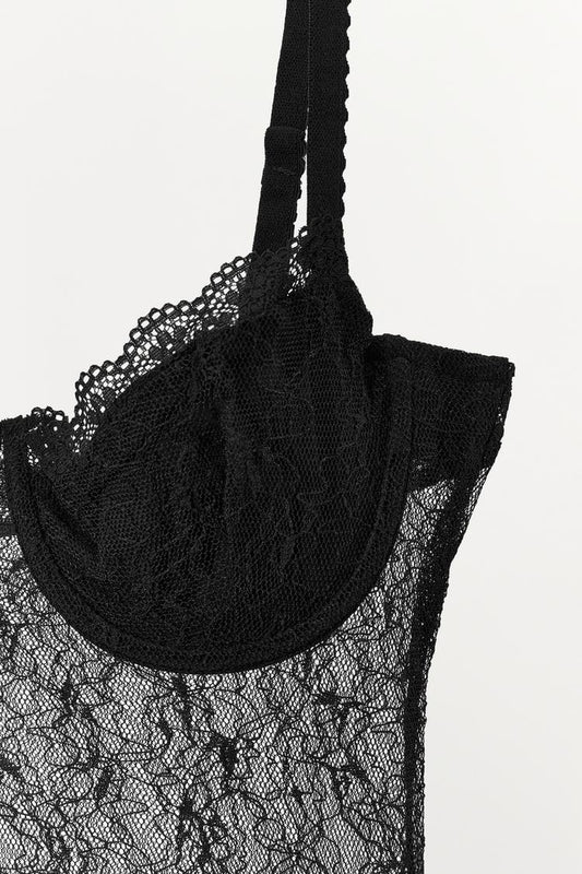 COMBINED LACE BODYSUIT