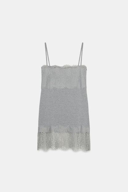 MINI DRESS WITH LACE