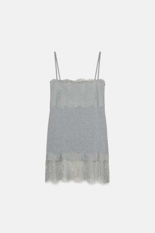 MINI DRESS WITH LACE