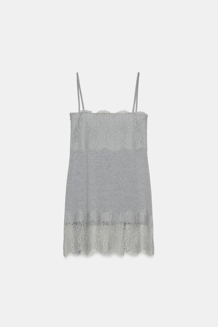 MINI DRESS WITH LACE